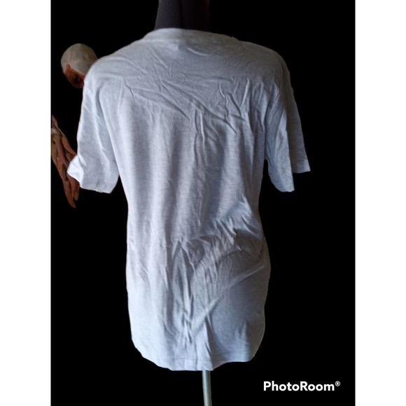 Canvas brand grey flaming bat graphic tee, Med. - Picture 3 of 5